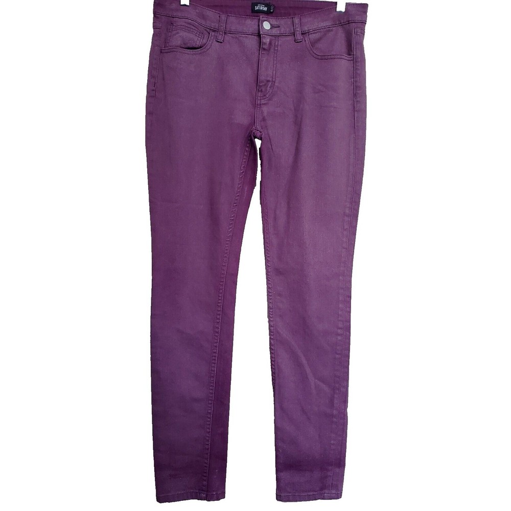 Kate Spade Saturday Purple Denim Pants Size 31